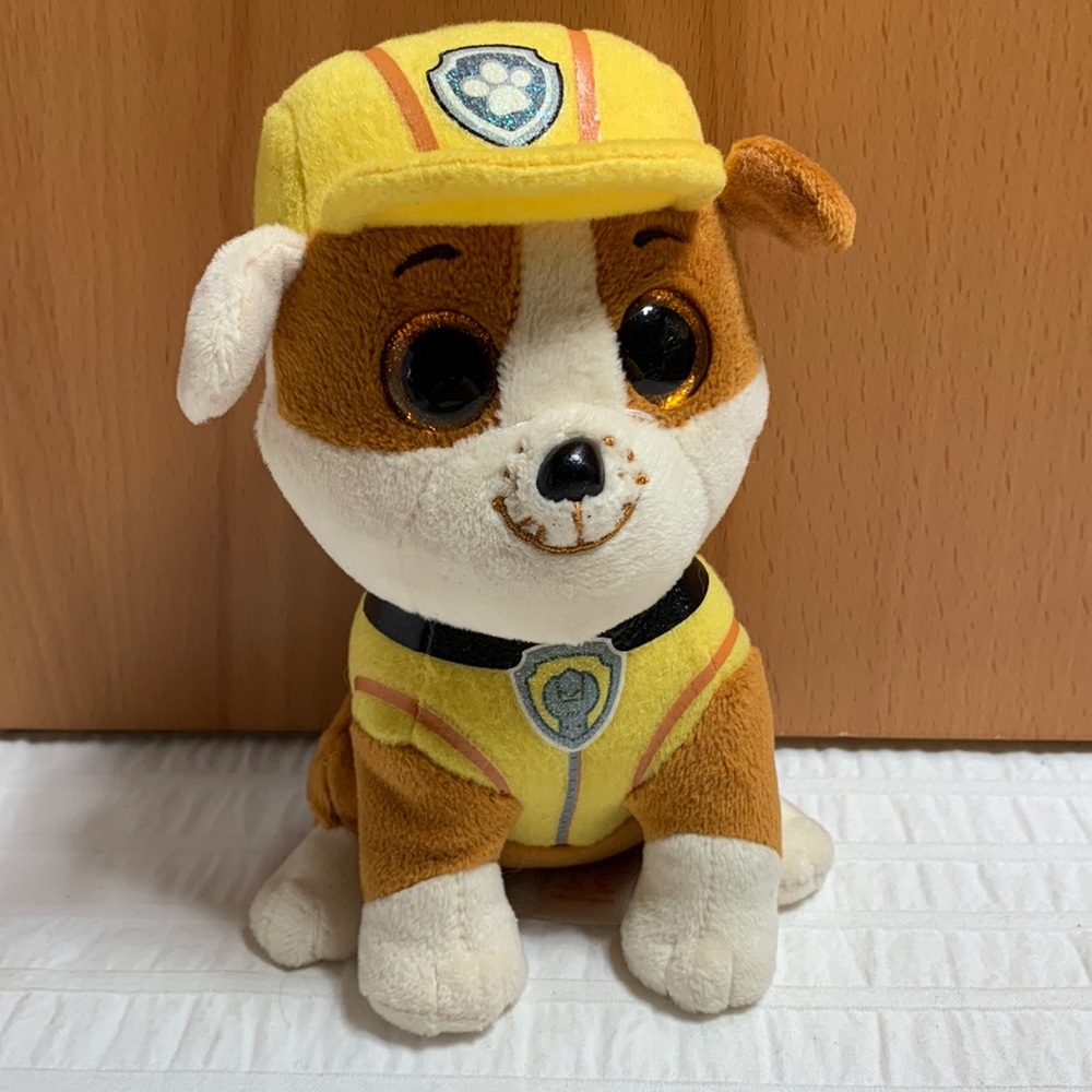 6” Ty Rubble Paw Patrol Plush Beanie Boo - #2